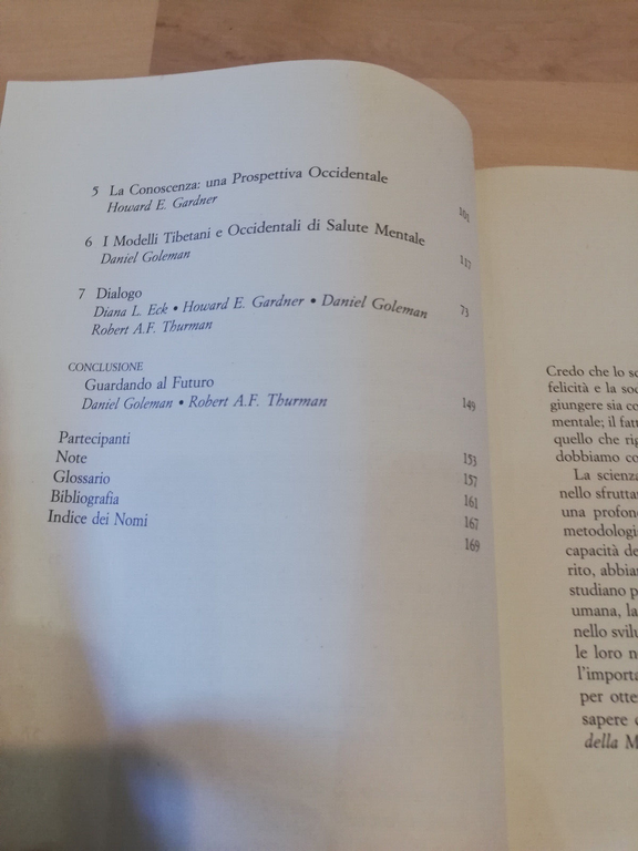 La scienza della mente. Un dialogo oriente-occidente, Dalai Lama, 1993