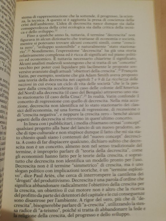 La scommessa della decrescita, Serge Latouche, 2007, Feltrinelli