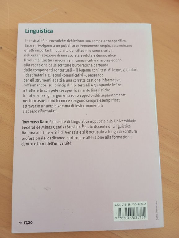 La scrittura burocratica, Tommaso Raso, Carocci, 2007 | Immagine Gallery 4