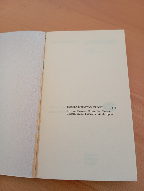 La scrittura. Ideologia e rappresentazione, Armando Petrucci, Einaudi PBE, 1986