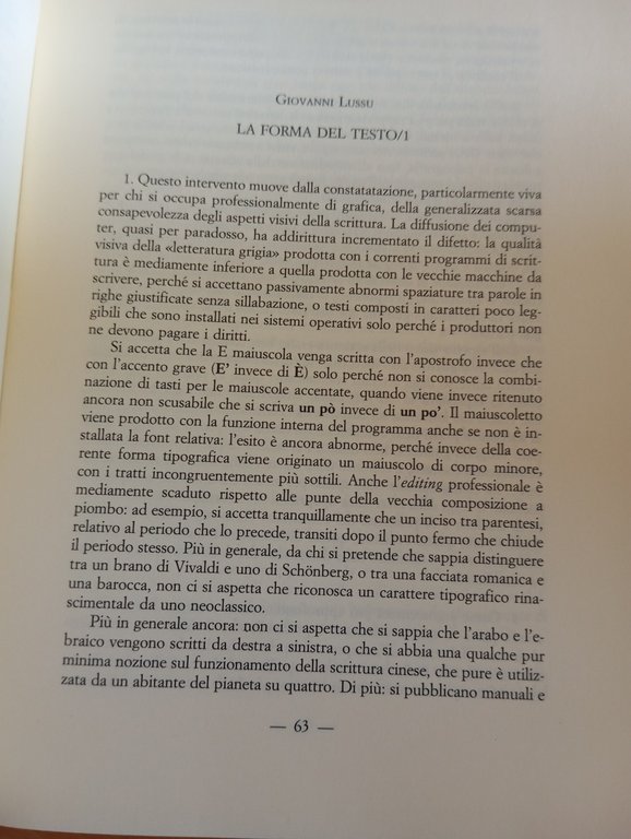 La scrittura professionale, ricerca, prassi, insegnamento, 2001, libro raro