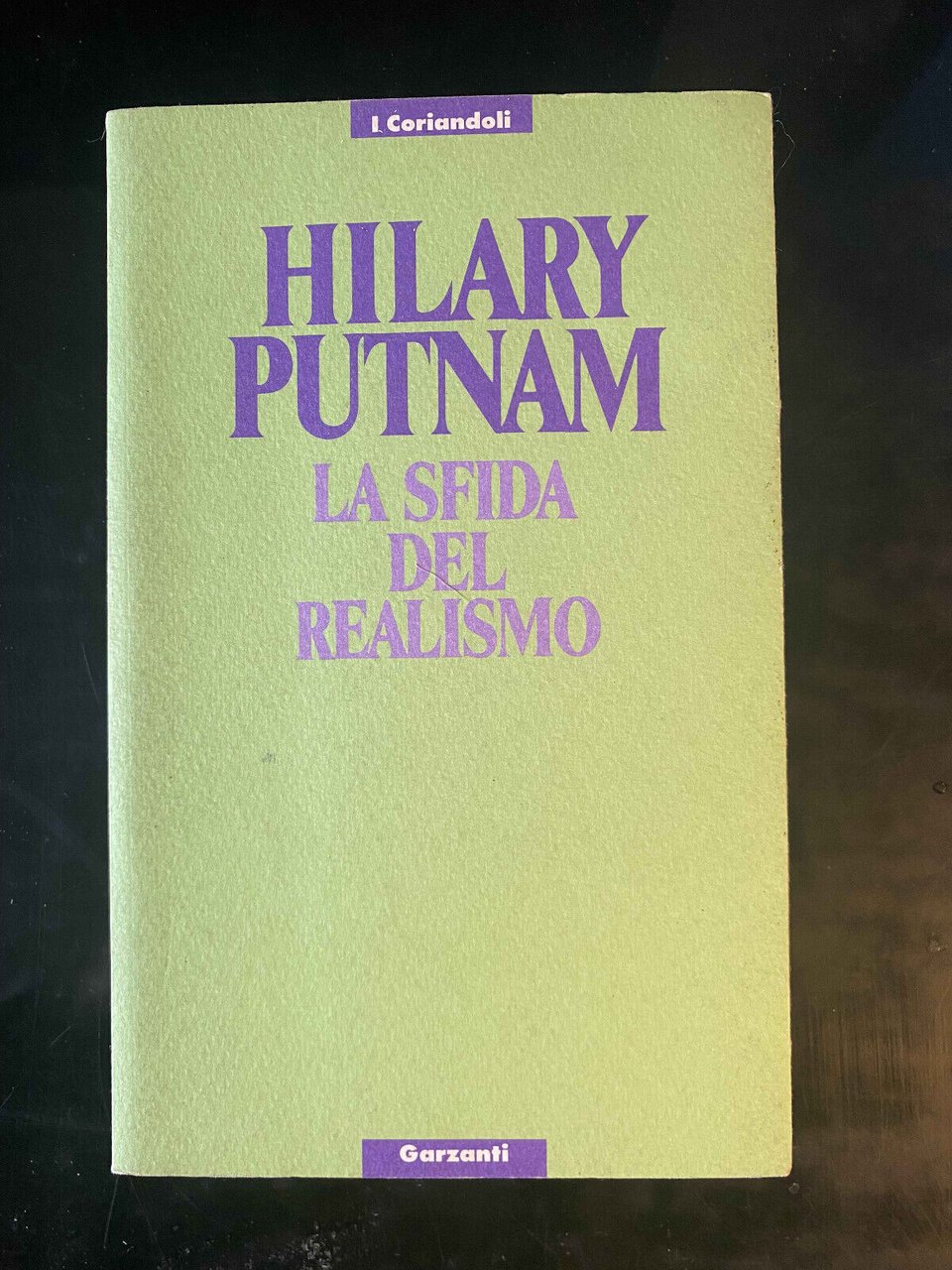 La sfida del realismo, Hilary Putnam, Garzanti, 1991