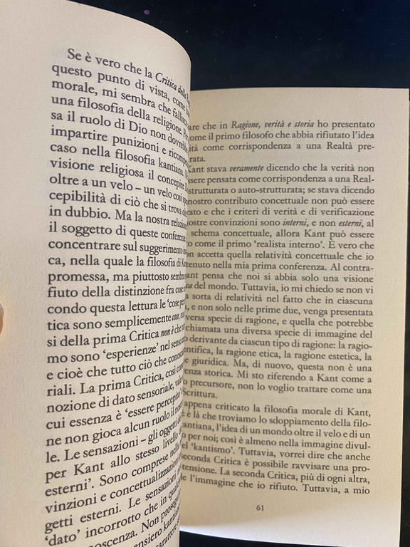 La sfida del realismo, Hilary Putnam, Garzanti, 1991