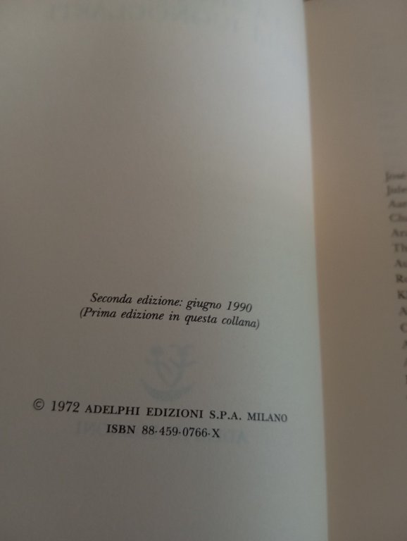 La sinagoga degli iconoclasti, J. Rodolfo Wilcock, Adelphi, 1990