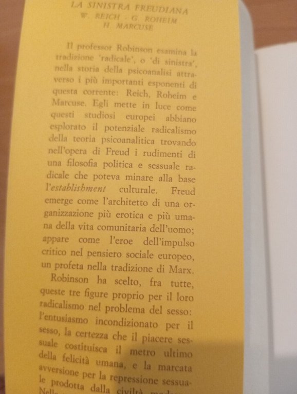 La sinistra freudiana, Paul A. Robinson, Astrolabio, 1970