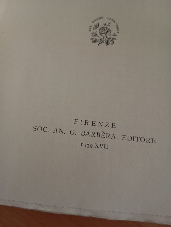 La stima dei beni fondiari, Arrigo Serpieri, Barbera, 1939