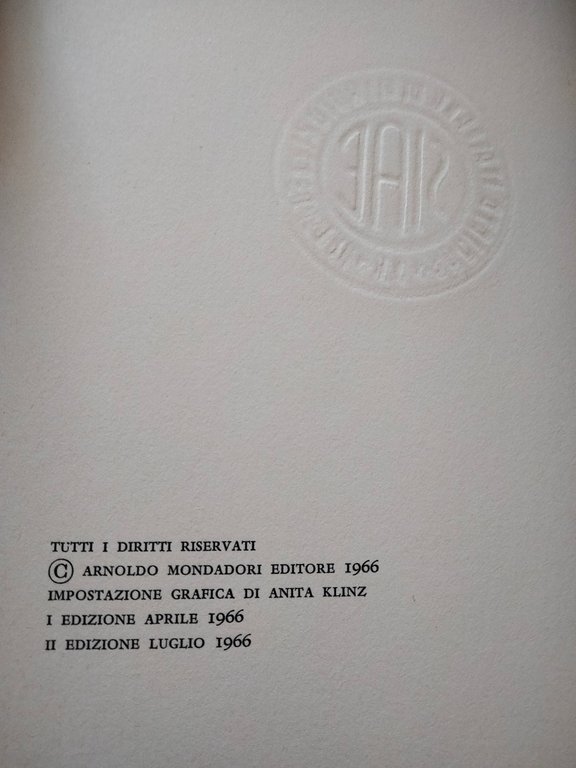 La storia della vittime, Alfonso Gatto, Mondadori, 1966 | Immagine Gallery 8