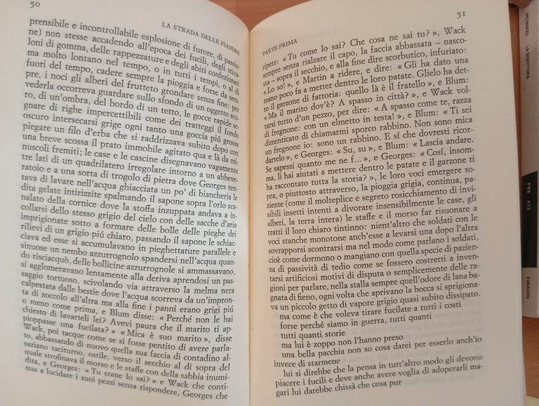 La strada delle Fiandre, Claude Simon, Einaudi, 1985