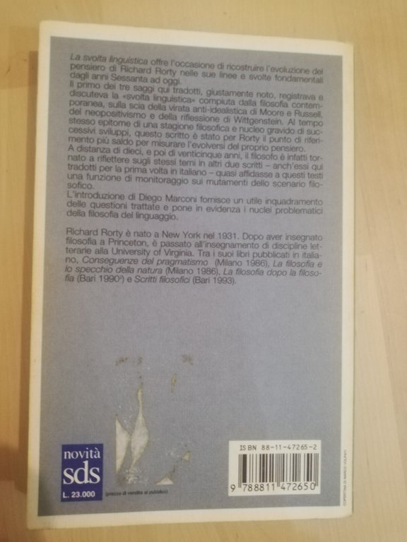 La svolta linguistica, Richard Rorty, Garzanti, 1994