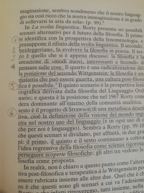 La svolta linguistica, Richard Rorty, Garzanti, 1994, fuori catalogo, importante