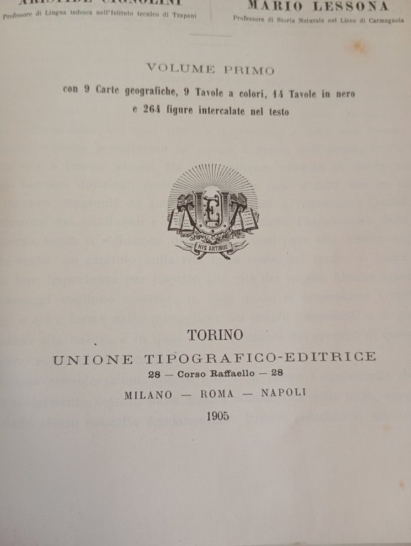La terra e la vita. Geografia comparativa, Federico Ratzel, 2 …