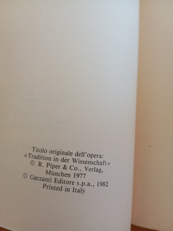 La tradizione nella scienza, Werner Heisenberg, Garzanti, 1982 | Immagine Gallery 6