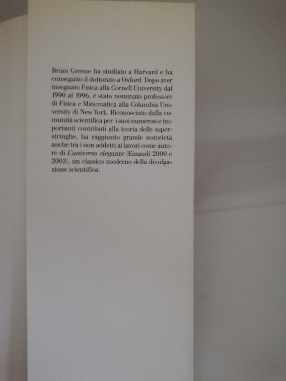 La trama del cosmo, Brian Greene, 2004, Einaudi, Molto bello