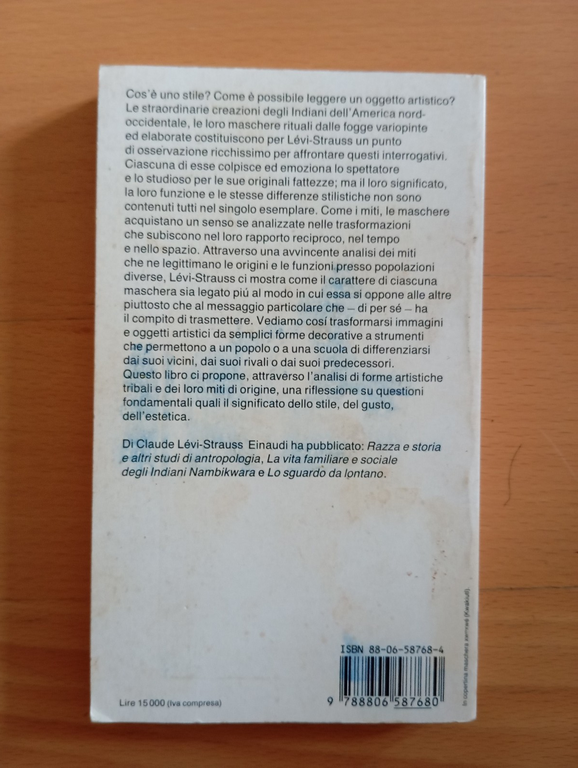 La via delle maschere, Claude Levi-Strauss, Einaudi, 1985 | Immagine Gallery 6