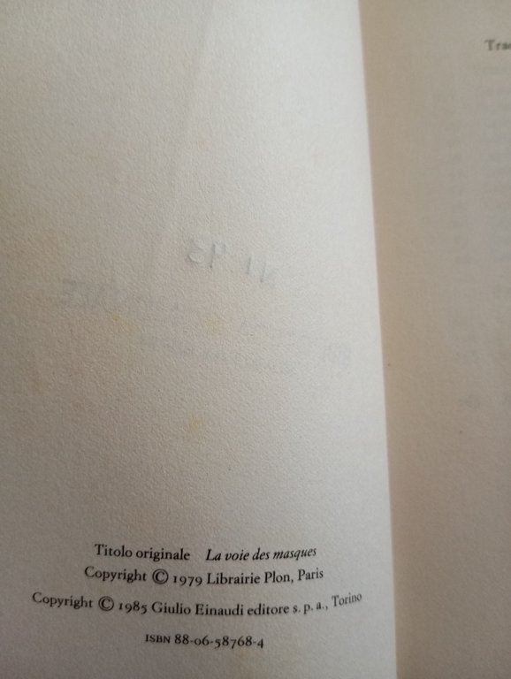 La via delle maschere, Claude Levi-Strauss, Einaudi, 1985 | Immagine Gallery 9