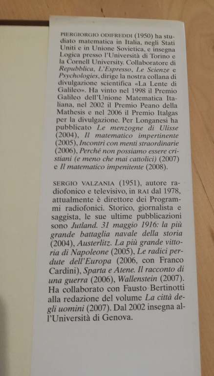 La Via lattea, P. Odifreddi, S. Valzania, 2008, Longanesi