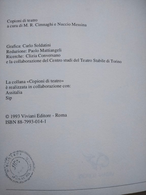 La vita che ti diedi Luigi Pirandello, Luigi Squarzina Ghost …