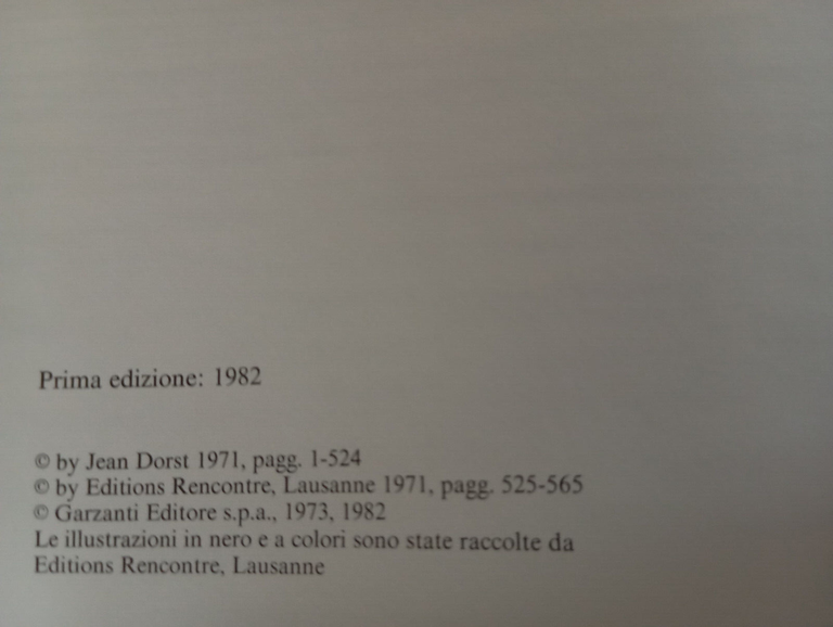 La vita degli uccelli, Jean Dorst, Garzanti, I libri della …