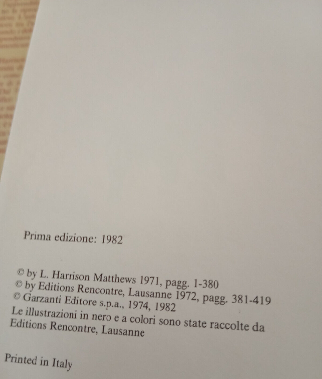 La vita dei mammiferi, due volumi, L. Harrison Matthews, Garzanti, …