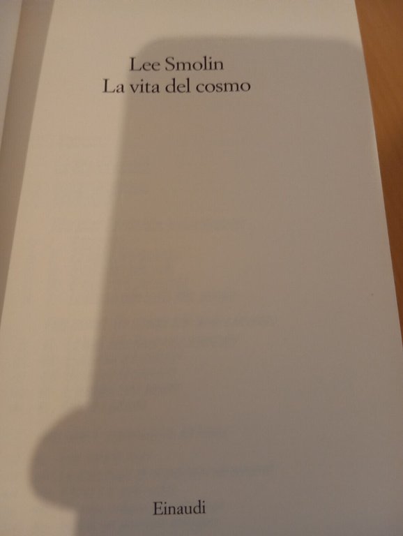 La vita del cosmo, Lee Smolin, Einaudi, 1998