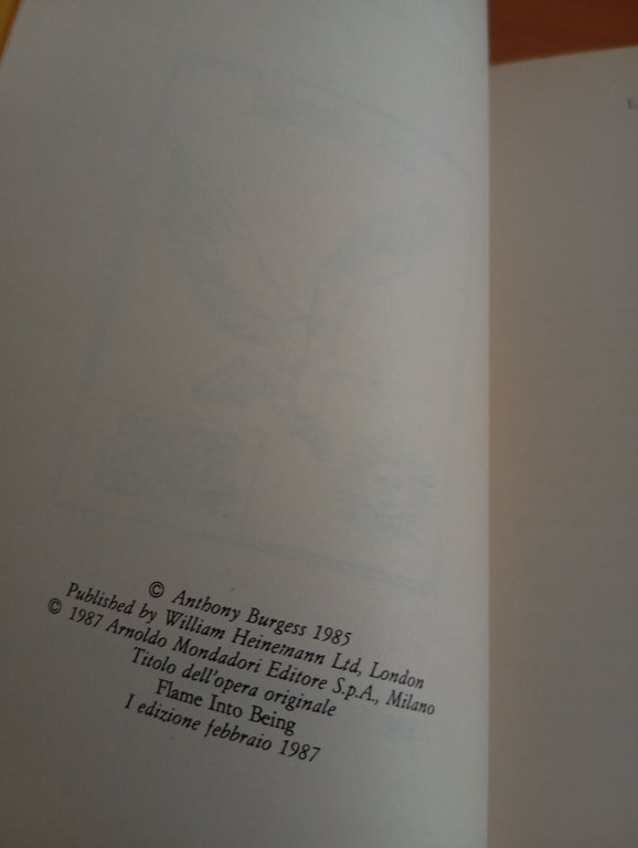 La vita in fiamme, Antony Burgess, Mondadori, 1987