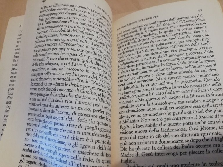 La vocazione interrotta, Pierre Klossowski, 1980, Einaudi