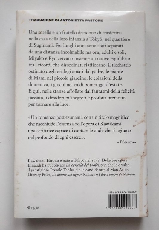 La voce dell'acqua, Kawakami Hiromi, Einaudi, 2022