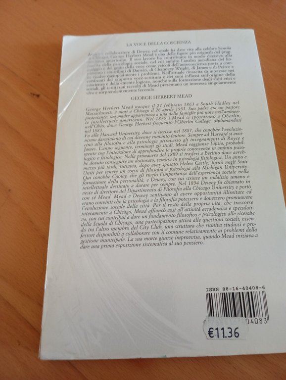La voce della coscienza, George Herbert Mead, Jaca Book, 1996, …
