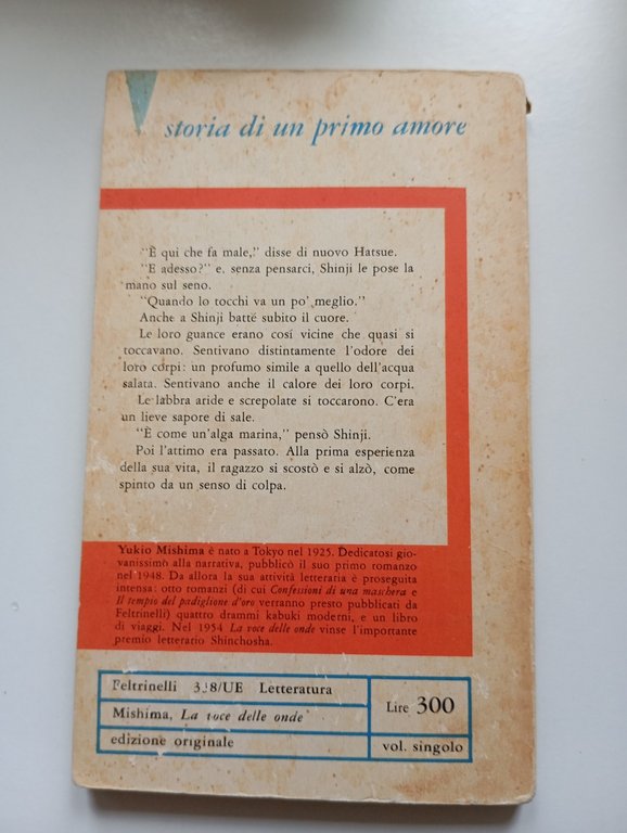 La voce delle onde, Yukio Mishima, Feltrinelli, 1961, prima edizione