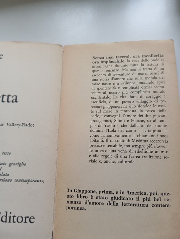 La voce delle onde, Yukio Mishima, Feltrinelli, 1961, prima edizione