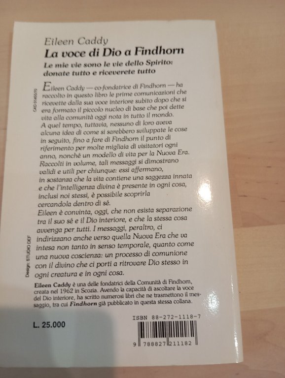 La voce di Dio a Findhorn, Eileen Caddy, Mediterranee, 1995