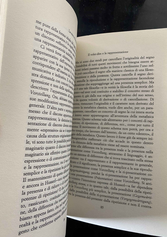 La voce e il fenomeno, Jacques Derrida, Jaca book, 1997