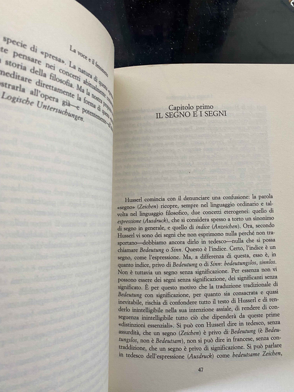 La voce e il fenomeno, Jacques Derrida, Jaca book, 1997