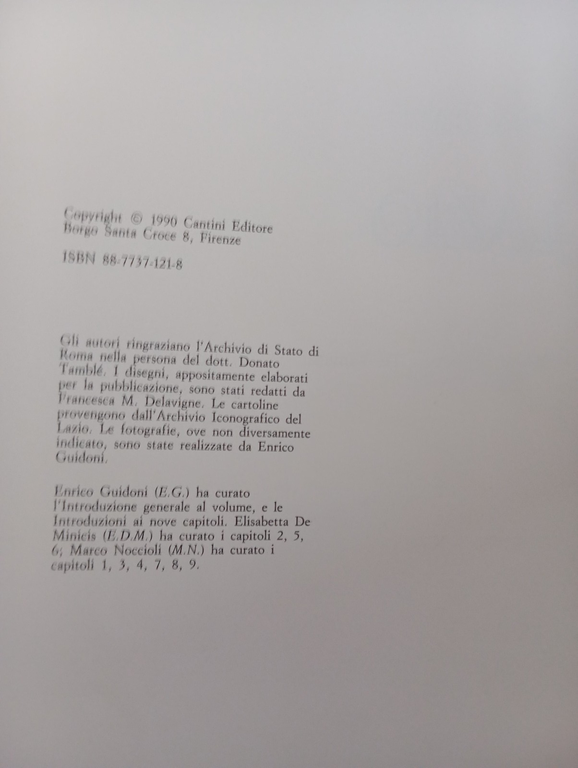 Lazio. La cultura delle città, Cantini, 1990