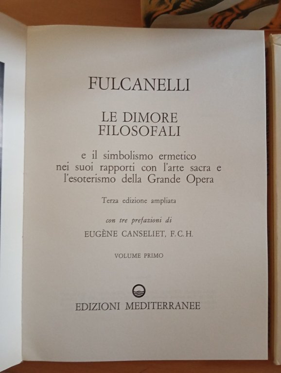 Le dimore filosofali, 2 volumi cofanetto, Fulcanelli, edizioni Mediterranee 1988