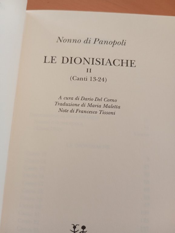 Le dionisiache II due, Nonno di Panopoli, Adelphi, 1999