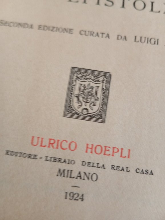 Le Epistole, Paolo di Tarso, G. M. Zampini, Hoepli, 1924