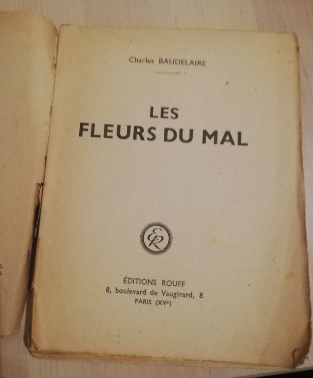 Le fleurs du mal, Charles Baudelaire, 1946, dition Rouff Paris