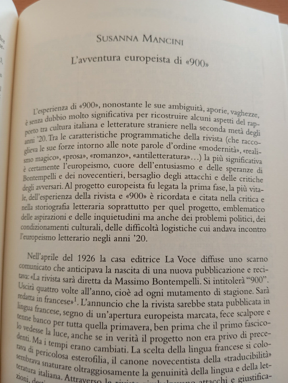 Le letterature straniere nell'Italia dell'Entre-deux-Guerres, E. Esposito, 2004