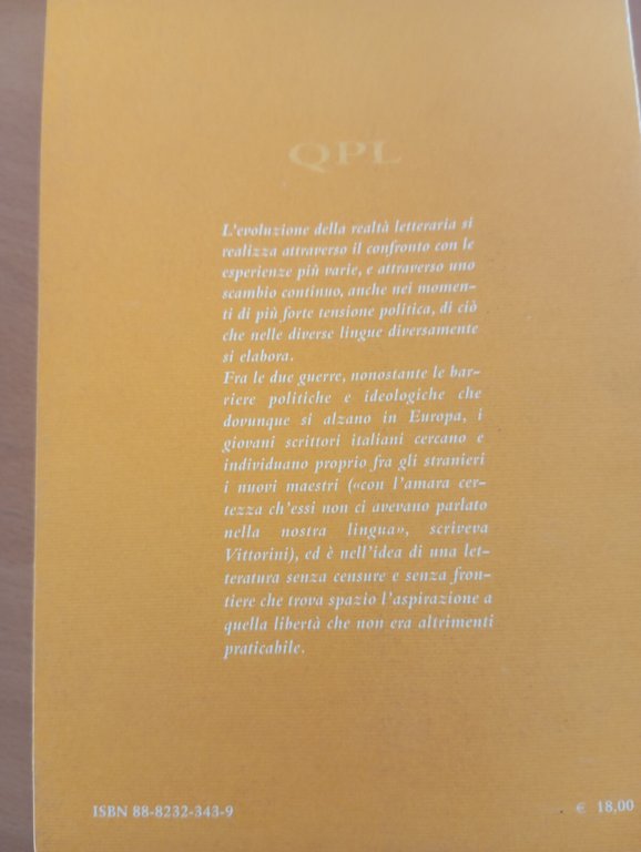 Le letterature straniere nell'Italia dell'Entre-deux-Guerres, E. Esposito, 2004