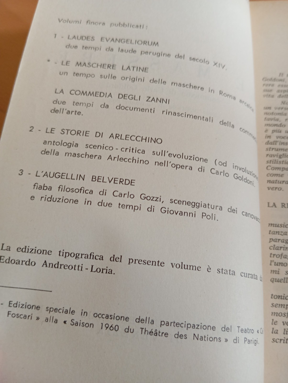 Le massere, Carlo Goldoni, Note di Giovanni Poli, collana teatro …