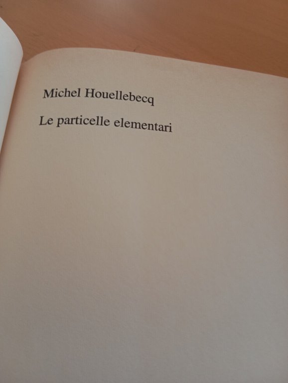 Le particelle elementari, Michel Houellebecq, Mondolibri, 1999