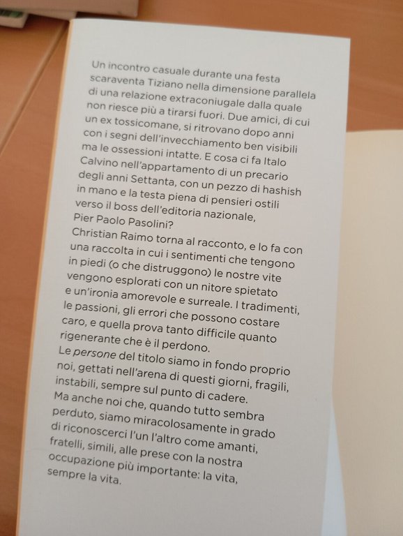 Le persone, soltanto le persone, Christian Raimo, Minimum fax, 2014