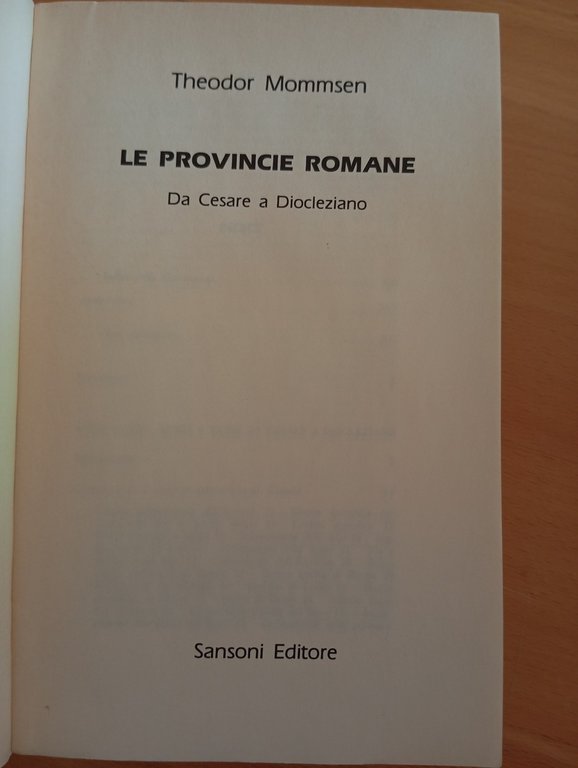 Le provincie romane. Da Cesare a Diocleziano, Theodor Mommsen, Sansoni, … | Immagine Gallery 7