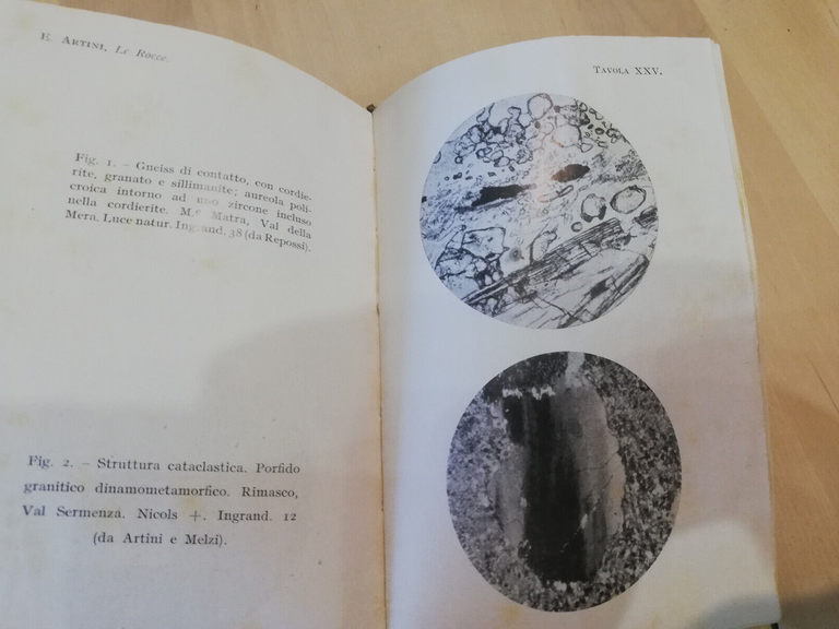 Le rocce, Prof. E. Artini, Hoepli, 1941 | Immagine Gallery 23