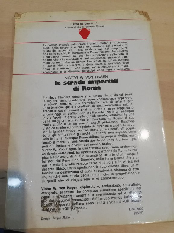 Le strade imperiali di Roma, Victor W. Von Hagen, 1978