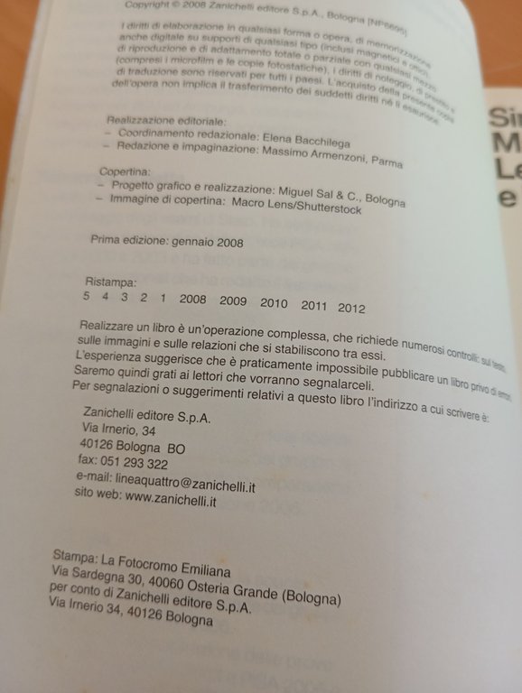 Le valutazioni internazionali e la scuola italiana, Zanichelli, 2008