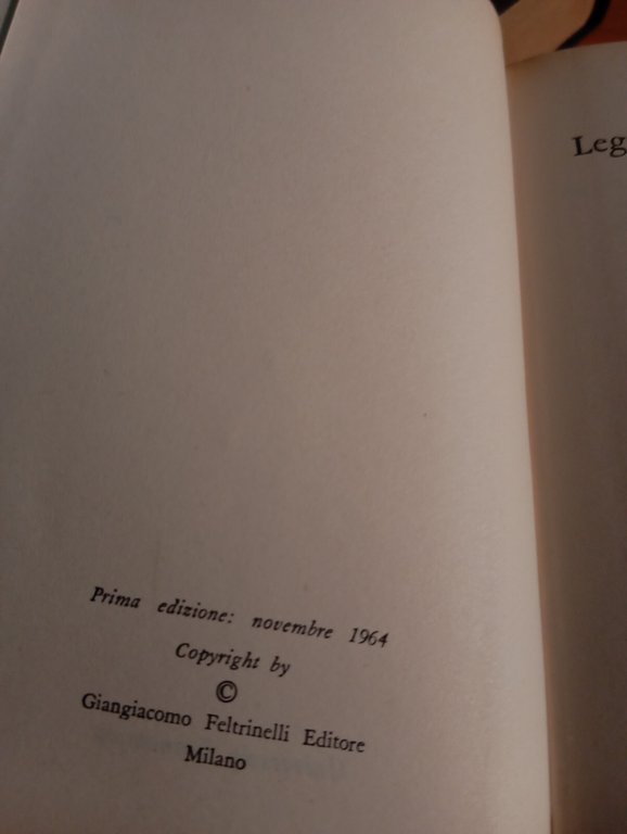 Legazioni e commissarie, tre volumi, Niccolò Machiavelli, Feltrinelli, 1964
