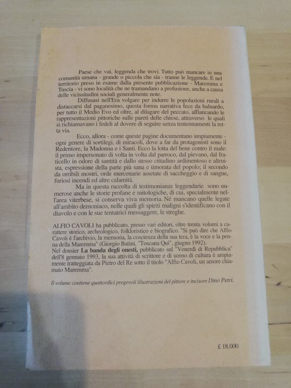 Leggende della Maremma e della Tuscia, Alfio Cavoli, Scipioni Editore