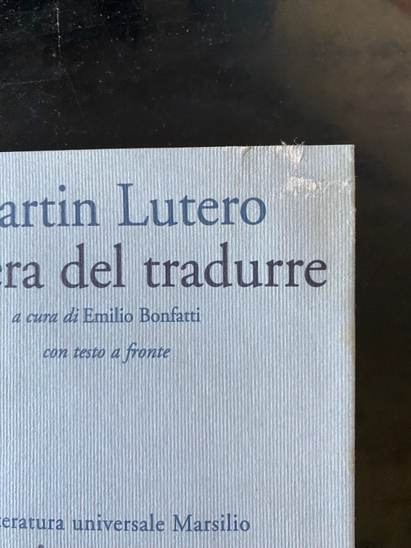 Lettera del tradurre, Martin Lutero, Marsilio, 1998 | Immagine Gallery 29